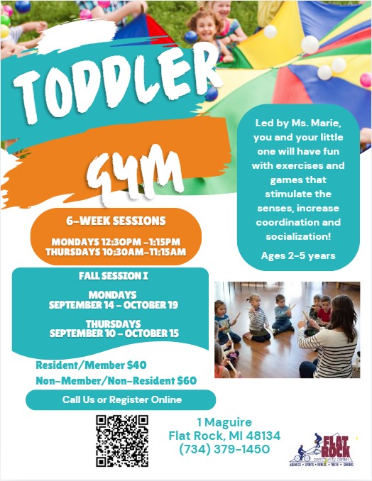 Fall 2026 Session I Toddler Gym